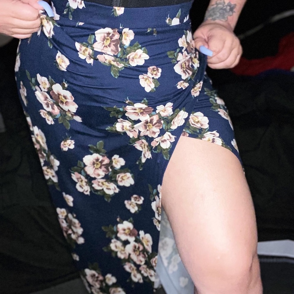 Charlotte Russe maxi skirt with slit